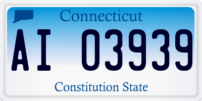 CT license plate AI03939