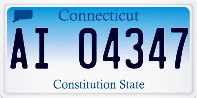 CT license plate AI04347