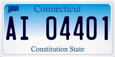 CT license plate AI04401