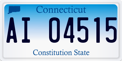 CT license plate AI04515