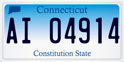 CT license plate AI04914