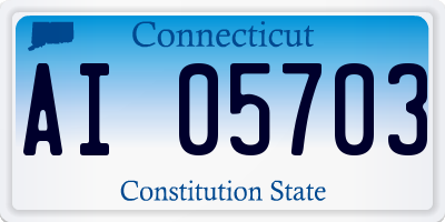 CT license plate AI05703