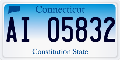 CT license plate AI05832