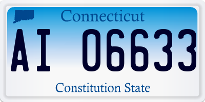 CT license plate AI06633