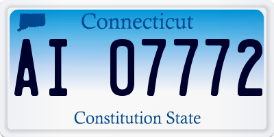CT license plate AI07772