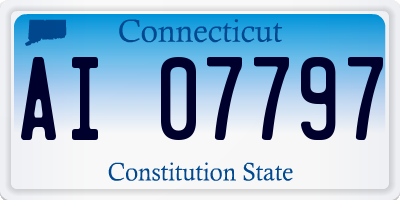 CT license plate AI07797