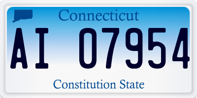 CT license plate AI07954