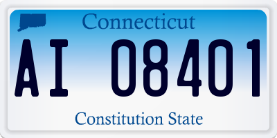 CT license plate AI08401