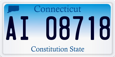CT license plate AI08718