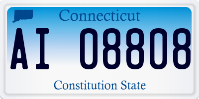 CT license plate AI08808