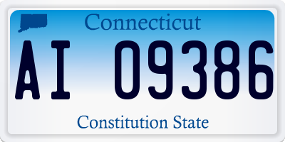 CT license plate AI09386