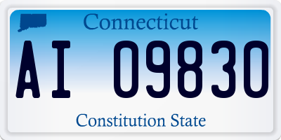 CT license plate AI09830