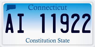 CT license plate AI11922