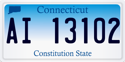 CT license plate AI13102