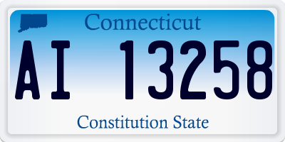 CT license plate AI13258