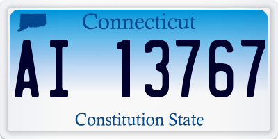 CT license plate AI13767