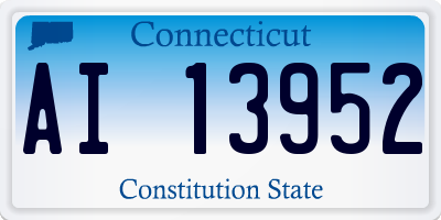 CT license plate AI13952
