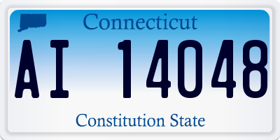 CT license plate AI14048