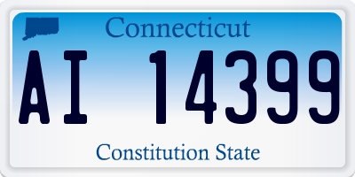 CT license plate AI14399