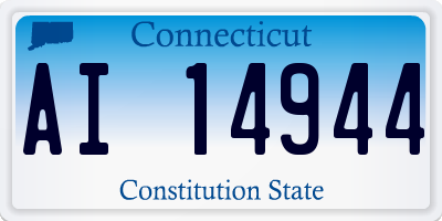 CT license plate AI14944