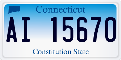 CT license plate AI15670