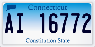 CT license plate AI16772