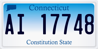 CT license plate AI17748