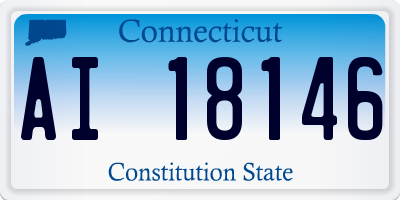CT license plate AI18146