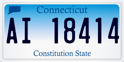 CT license plate AI18414