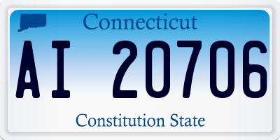 CT license plate AI20706