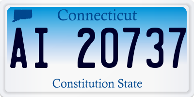 CT license plate AI20737