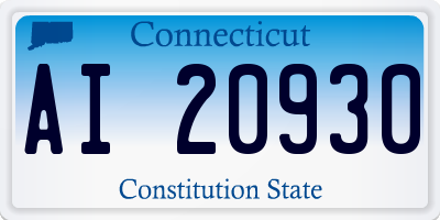 CT license plate AI20930