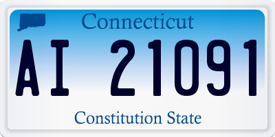 CT license plate AI21091