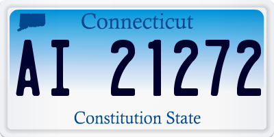 CT license plate AI21272