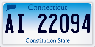 CT license plate AI22094