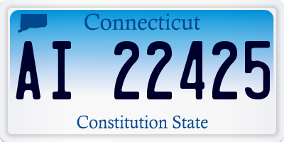 CT license plate AI22425