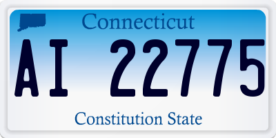 CT license plate AI22775