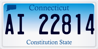CT license plate AI22814