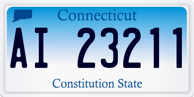 CT license plate AI23211