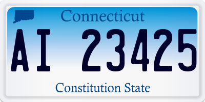CT license plate AI23425