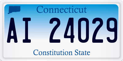 CT license plate AI24029