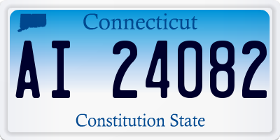 CT license plate AI24082