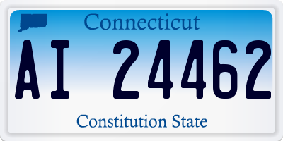 CT license plate AI24462