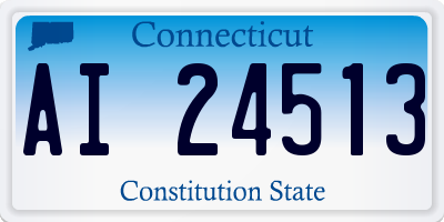 CT license plate AI24513