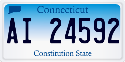 CT license plate AI24592
