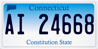 CT license plate AI24668