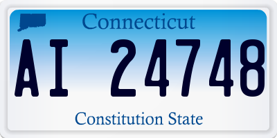 CT license plate AI24748
