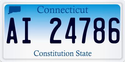 CT license plate AI24786