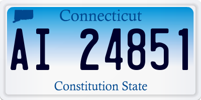 CT license plate AI24851