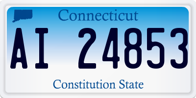 CT license plate AI24853